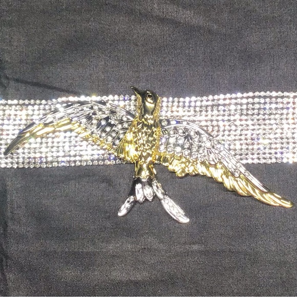 Jewelry - Rhinestone Bird Choker Necklace